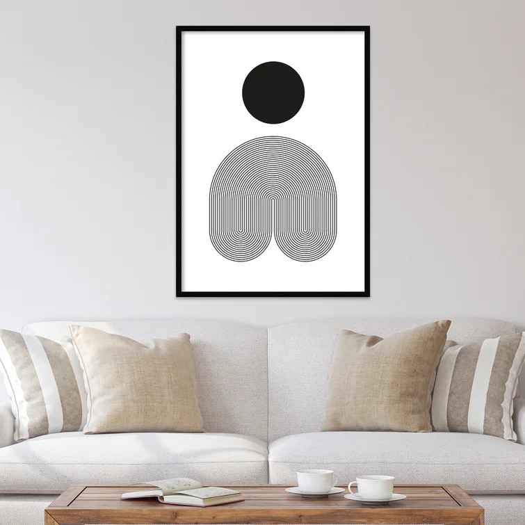 No by Simon West with Frame-42.25"x30.25"