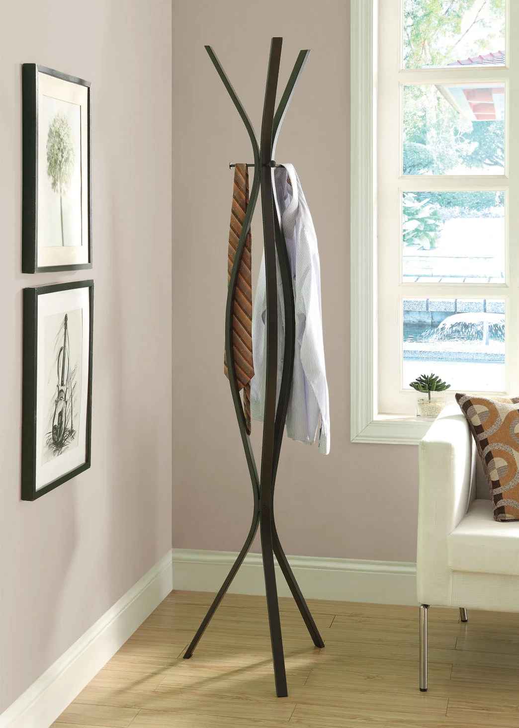 Carruth Steel Freestanding Coat Rack