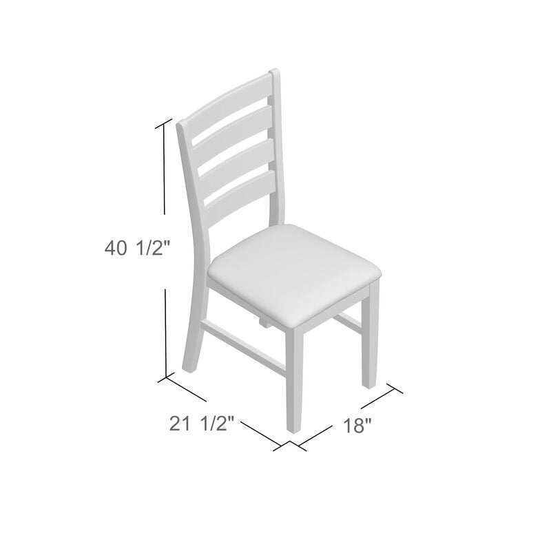 Channel Island Ladder Back Side Chair in Walnut set of 2