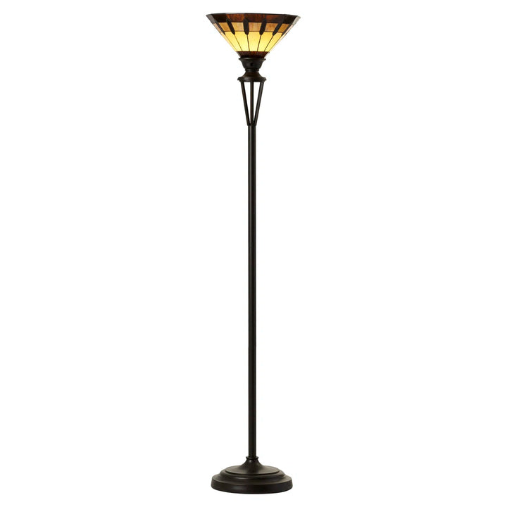 Rozanne Bronze Torchiere Floor Lamp