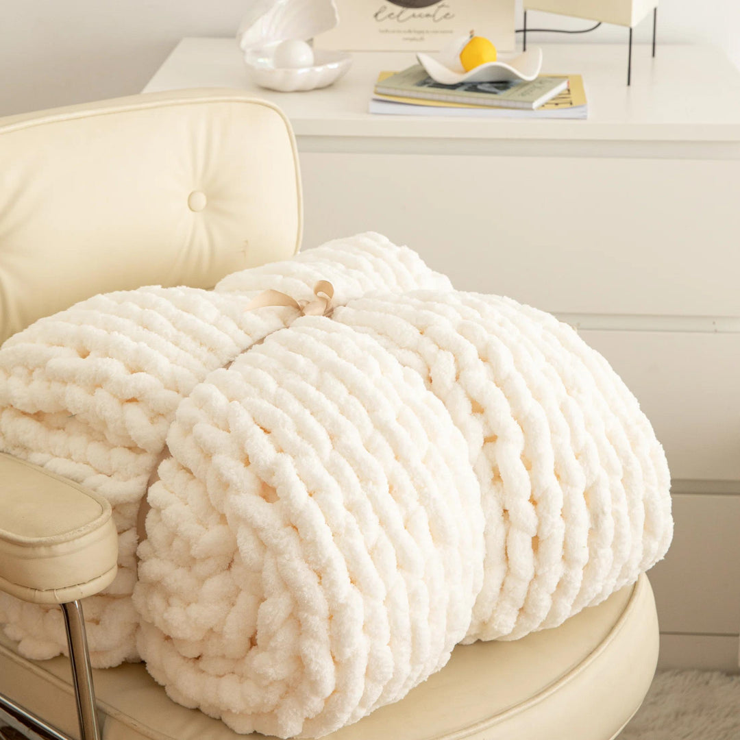 Chenille Chunky Knit Throw
