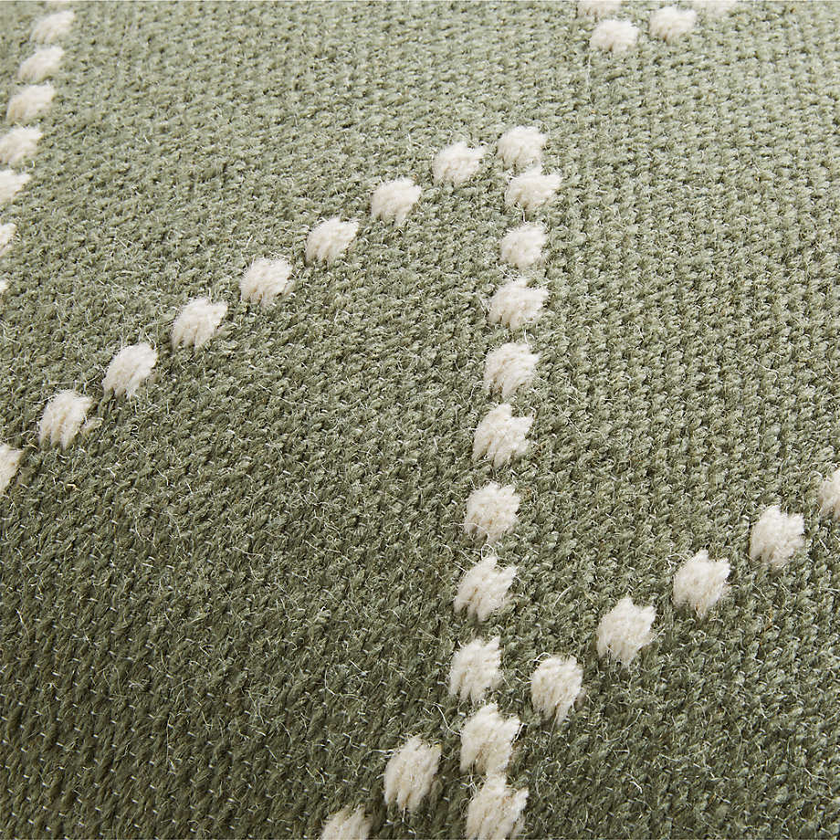 Byzan Sage Kilim Throw Pillow Cover With Insert 23"x23"