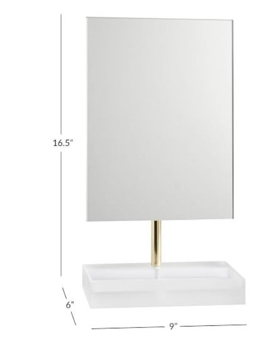 Ava Frosted Acrylic Beauty Mirror