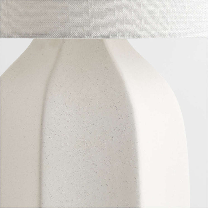 Amaryllis Small White Ceramic Table Lamp