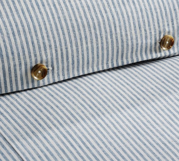 Wheaton Striped Linen Cotton Duvet-King