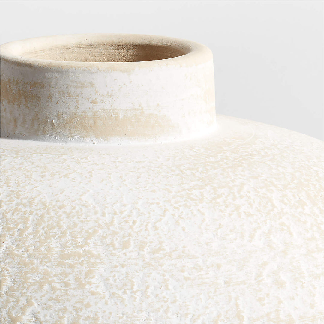 Ophelia Matte White Round Vase