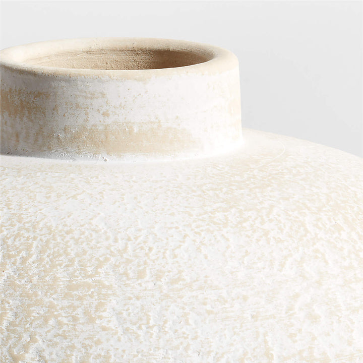 Ophelia Matte White Round Vase