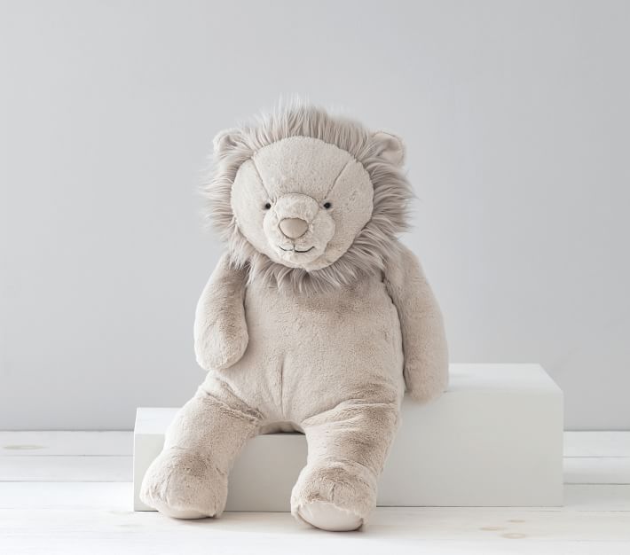 Taupe Lion Critter Plush-Small
