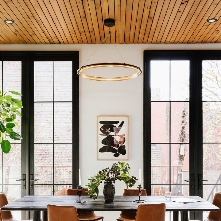 Perforated Single LED Chandelier