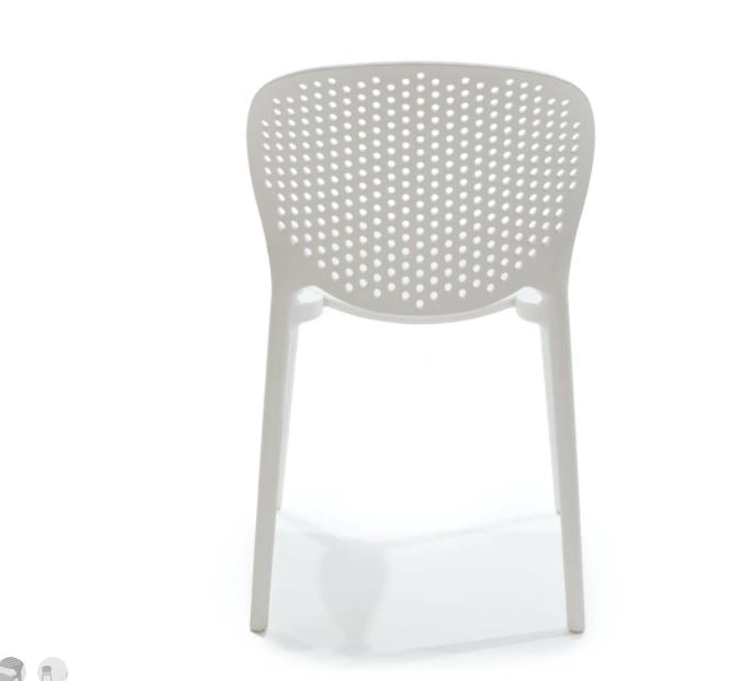 Dot White Dining Chair