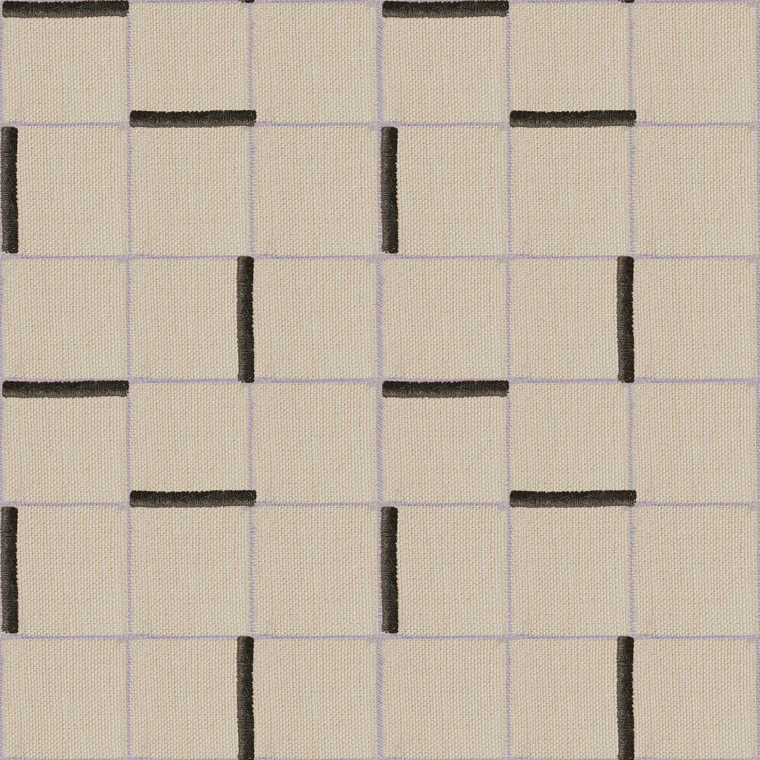 Symi Brown And Smoked Lavender Throw Pillow