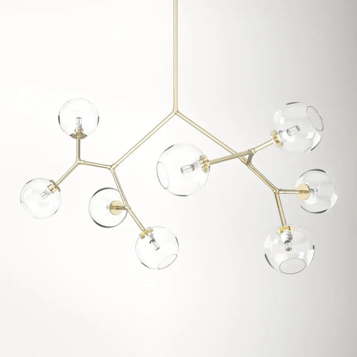 Vera 8 Light Dimmable Modern Linear Chandelier