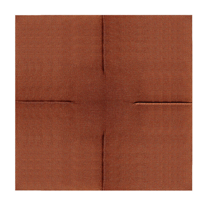 TUCK BROWN LINEN THROW PILLOW WITH DOWN