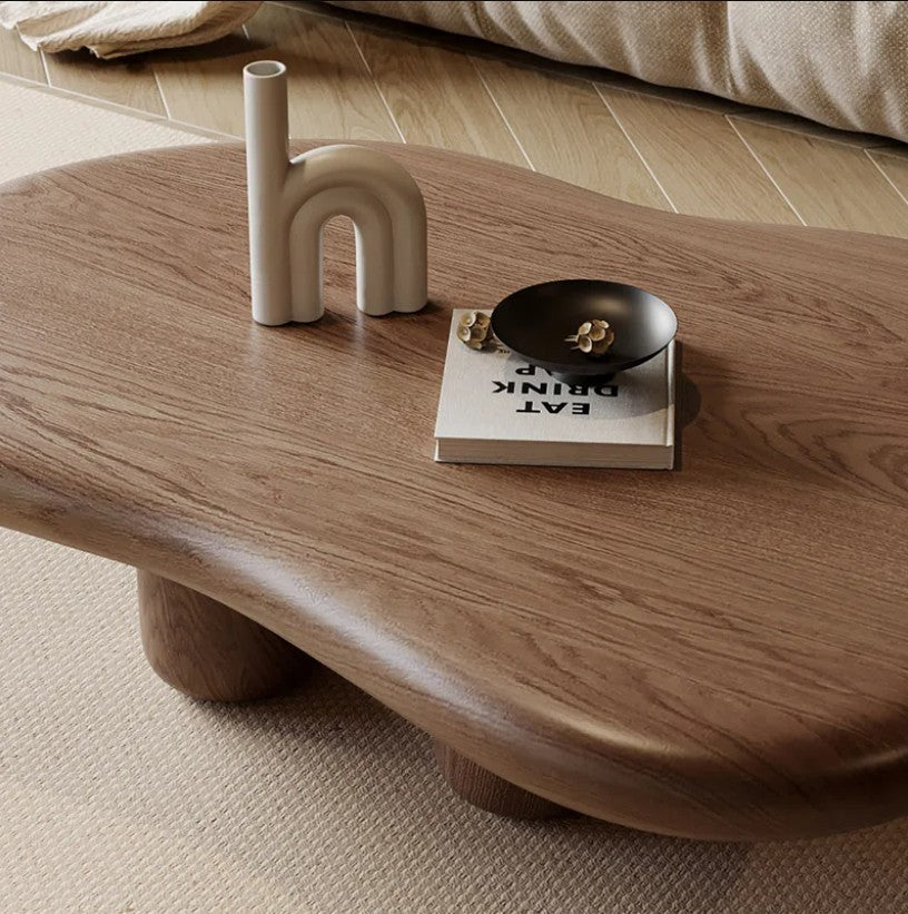 Babajide 48.4inch Cloud Shape Brown four leg Coffee Table