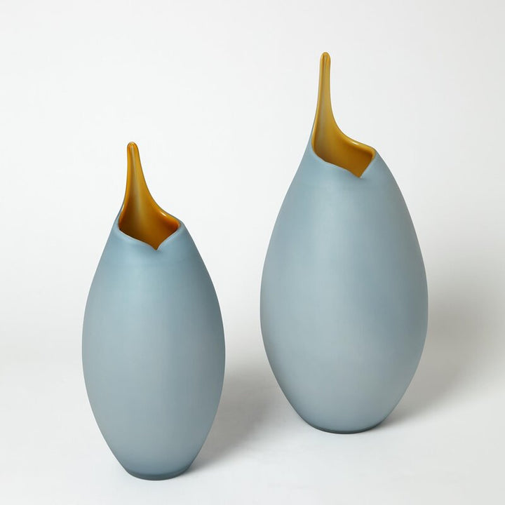 Blue Glass Table Vase