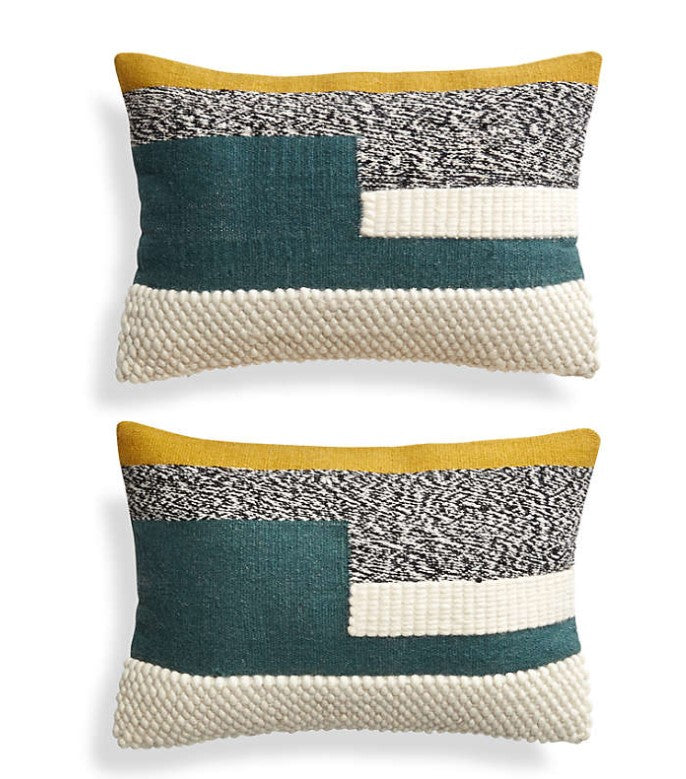 Telma Color Block Lumbar Pillows No Insert-24"x15"