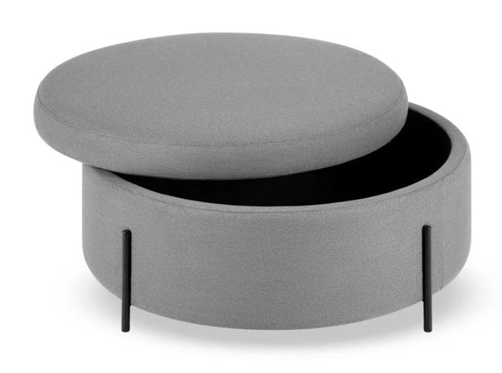 Cori 39" Wide Round Storage Ottoman