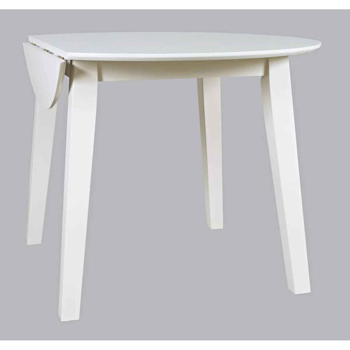 Chaffin Extendable Round Solid Wood Dining Table