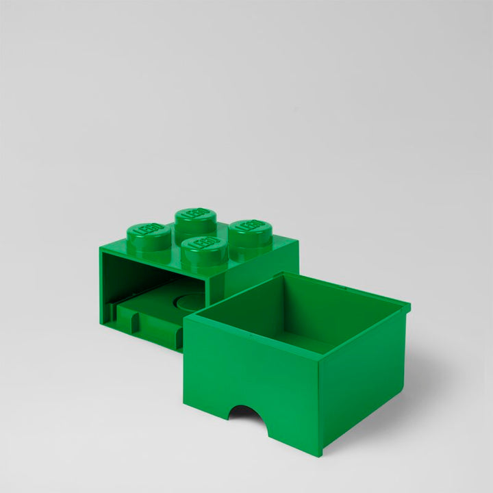 Green LEGO Storage Brick Drawer Bright Toy Box
