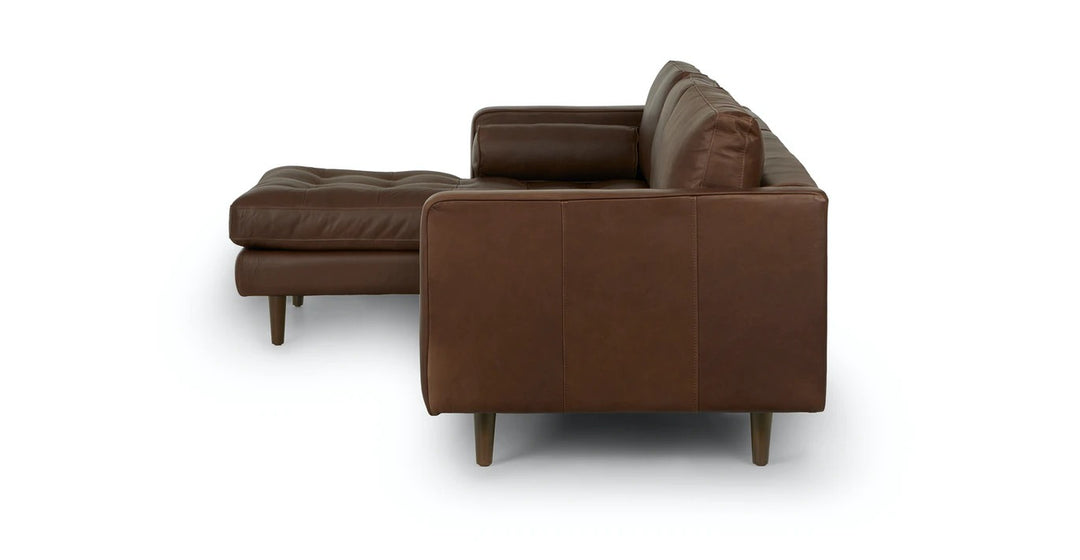 Sven Charme Chocolat Left Sectional Sofa