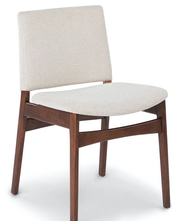 Nosh Chalk Gray Walnut Dining Chair