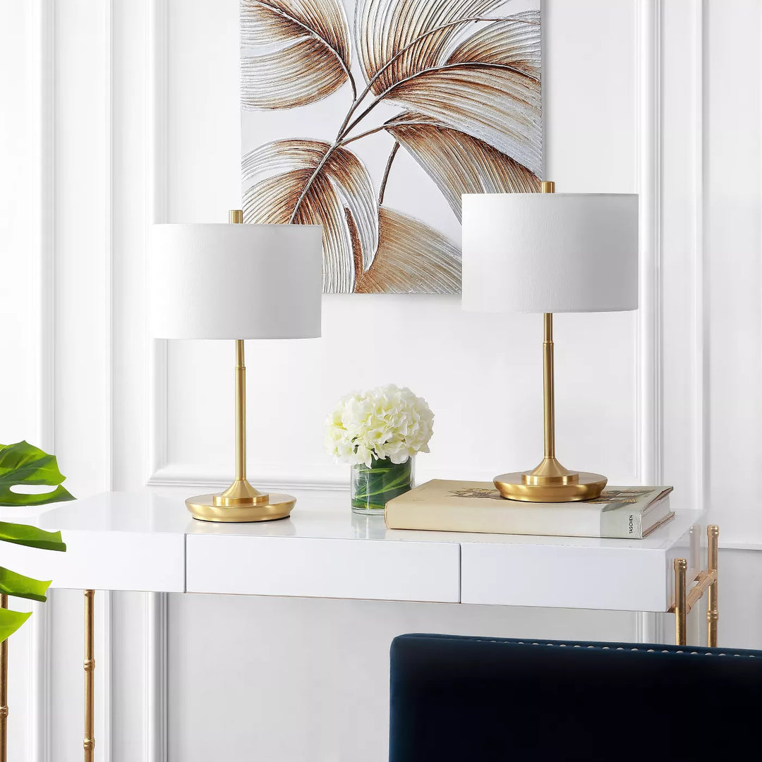 Taren Table Lamp Brass Gold-Safavieh