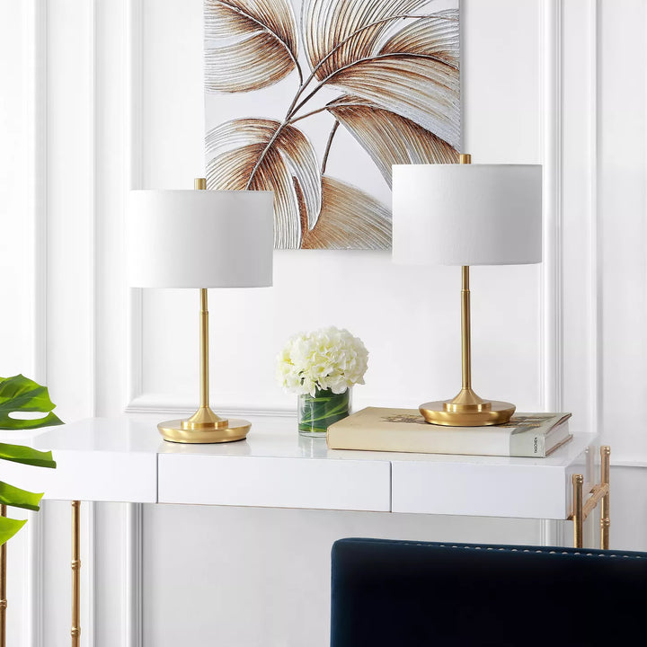 Taren Table Lamp Brass Gold-Safavieh