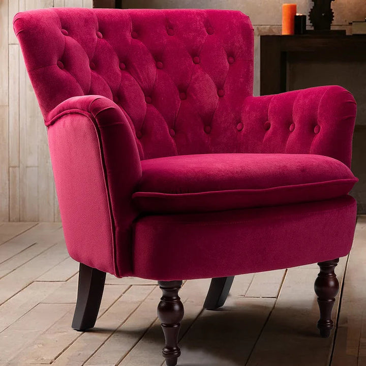 Didonato Wide Tufted Velvet Armchair