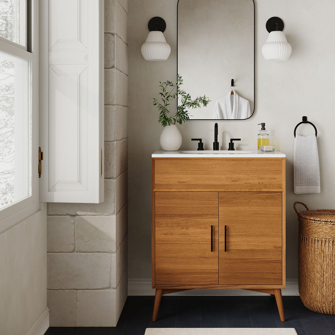 Mid Century Single Bathroom Vanity