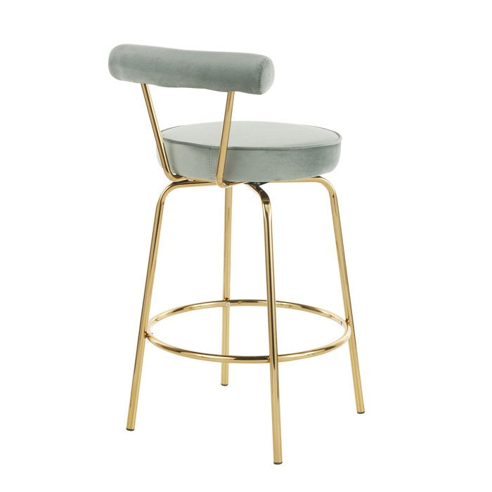 Kayson Swivel Upholstered Counter Stool
