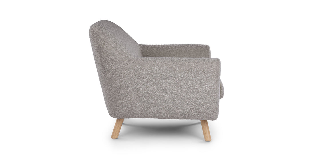 Gabriola Dover Gray Boucle Lounge Chair