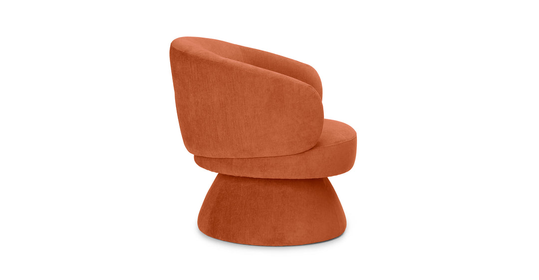 Makeva Anise Brown Swivel Chair