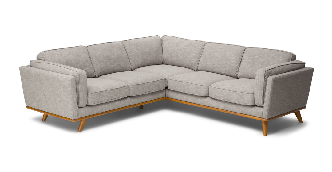 Timber Rain Cloud Gray Corner Sectional