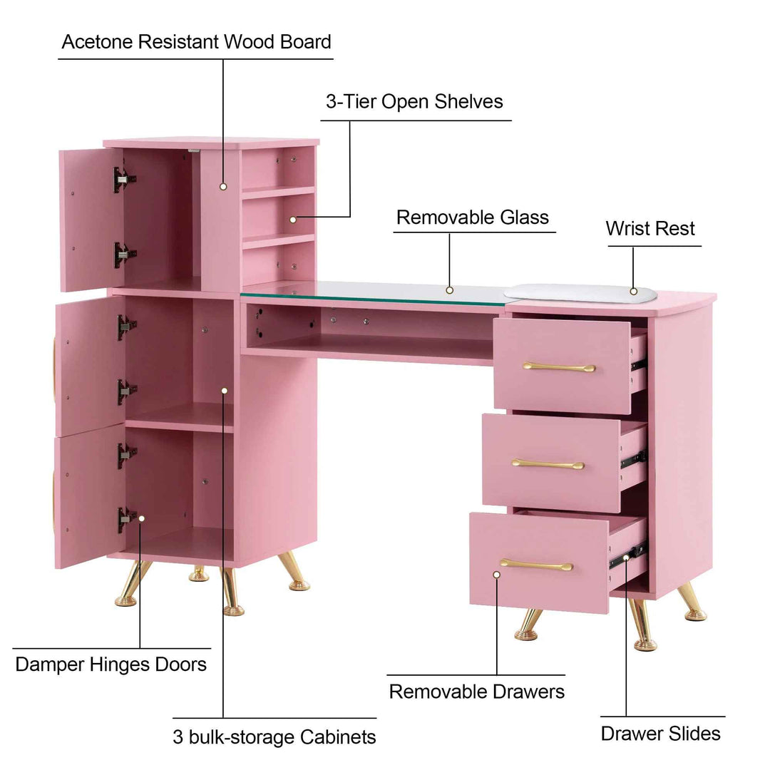 Latitude Run Manicure Table