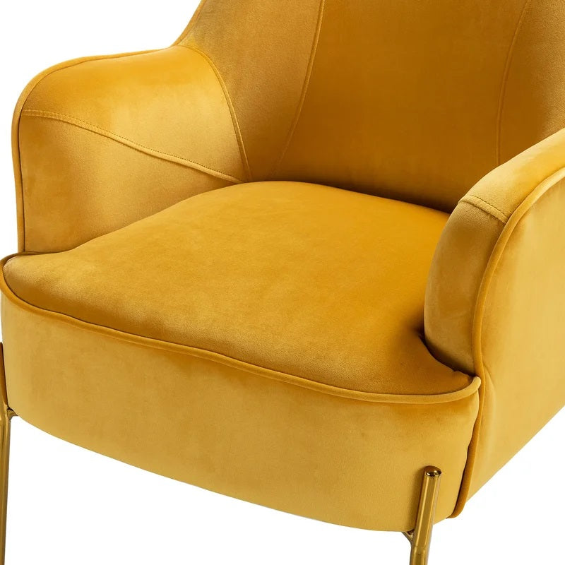 Dallin Wide Tufted Velvet Armchair