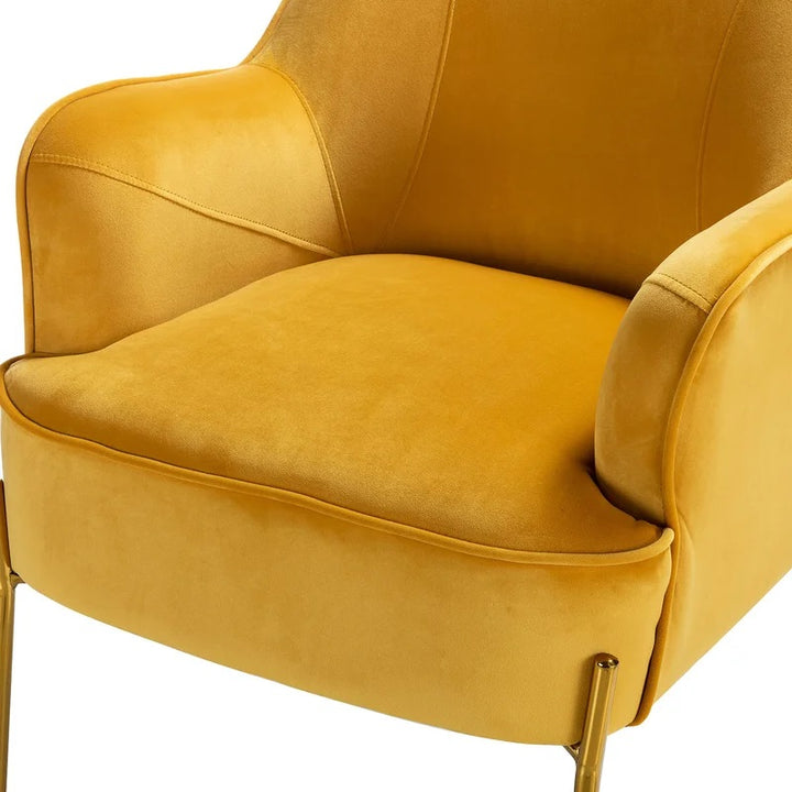 Dallin Wide Tufted Velvet Armchair