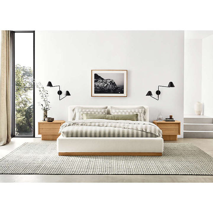 Gather Ivory Upholstered King Bed