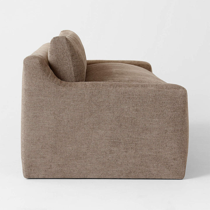 Durant Light Brown Performance Fabric Sofa