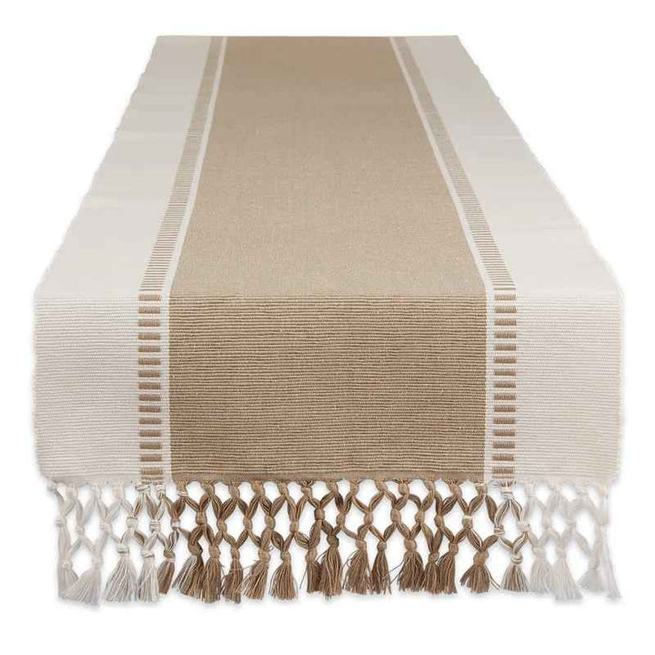 Kizer Striped 100% Cotton Table Runner