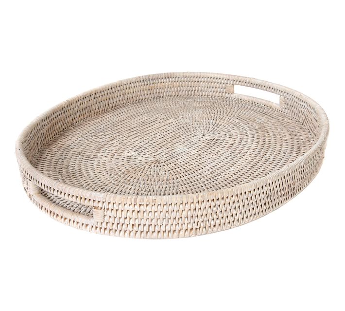 Tava Handwoven Rattan Oval Serving Tray