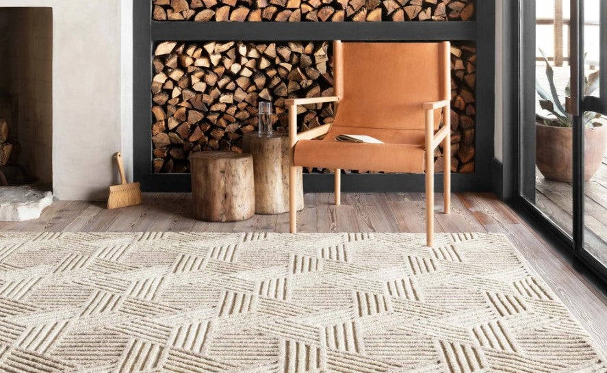 Ehren Rug in Oatmeal and Ivory-7'9"x9'9"