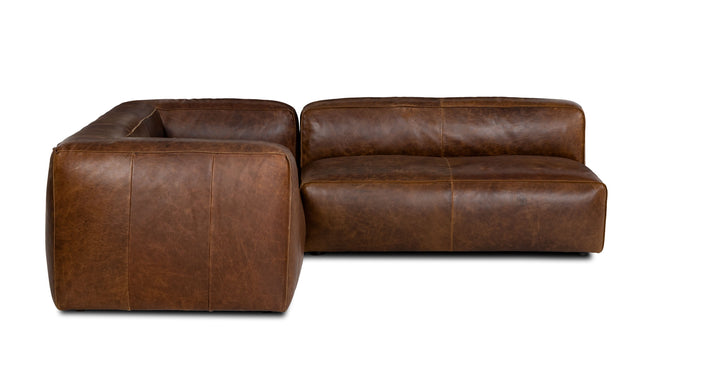 Cigar Rawhide Brown Reversible Sectional