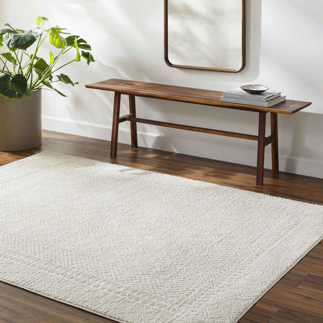 Calvo Ivory Off White Area Rug-7'10"x7'10"