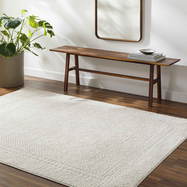 Calvo Ivory Off White Area Rug-7'10"x7'10"