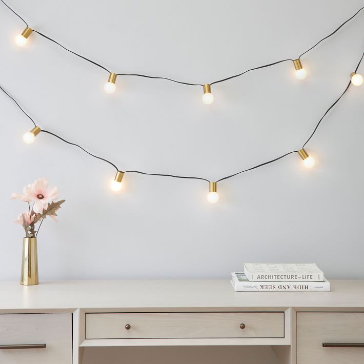 west elm x pbdorm Simple String Light