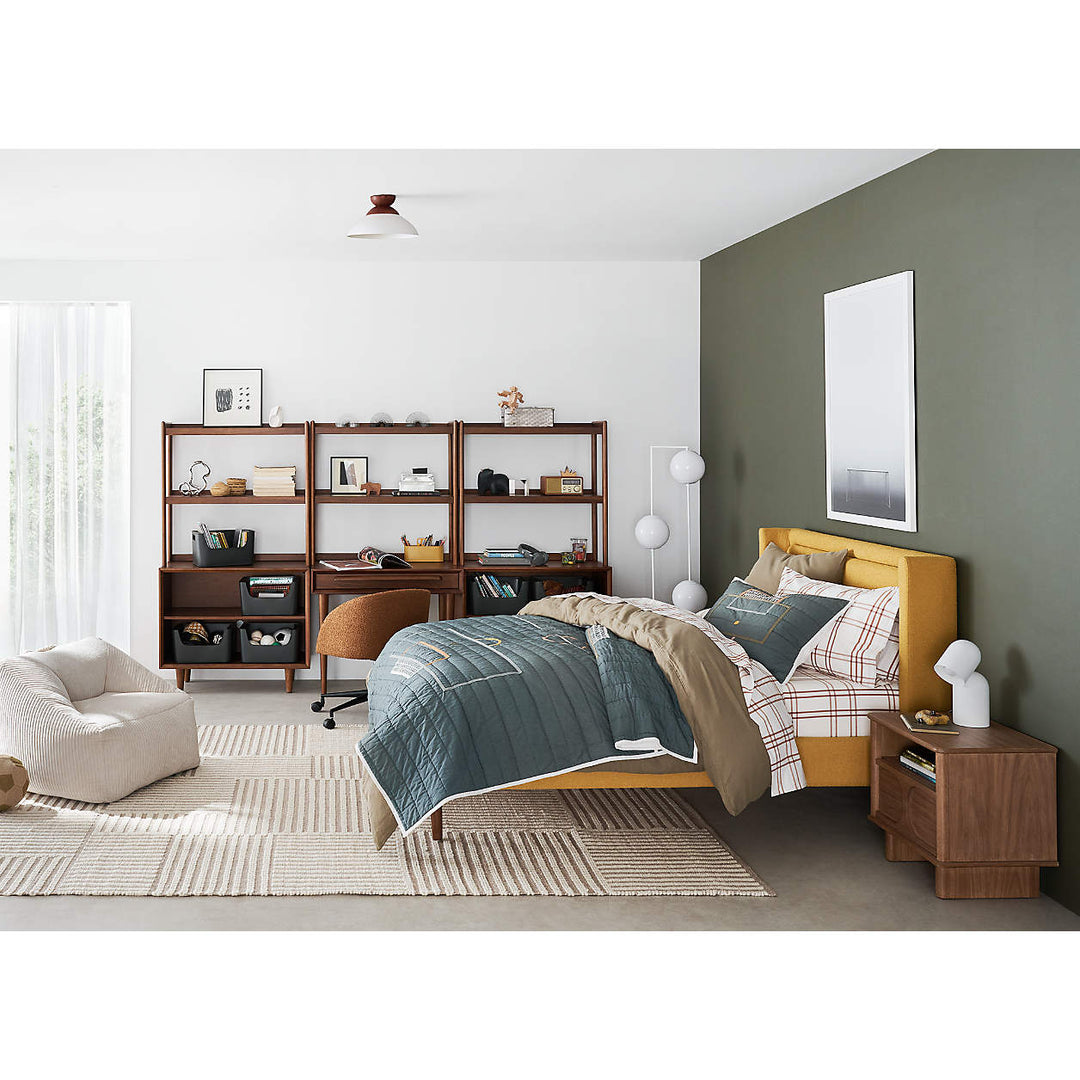 Stone Tan Velvet Corduroy Kids Plush Lounge Chair