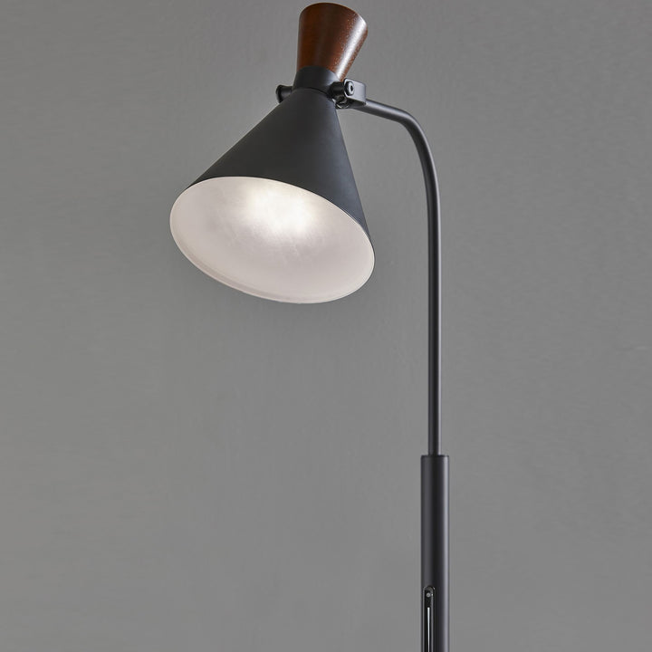 Walnut LED Task Floor Lamp