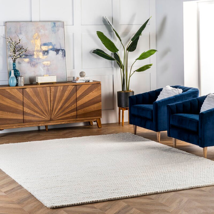 Dunanney Ivory Braided Area Rug-8'x10'