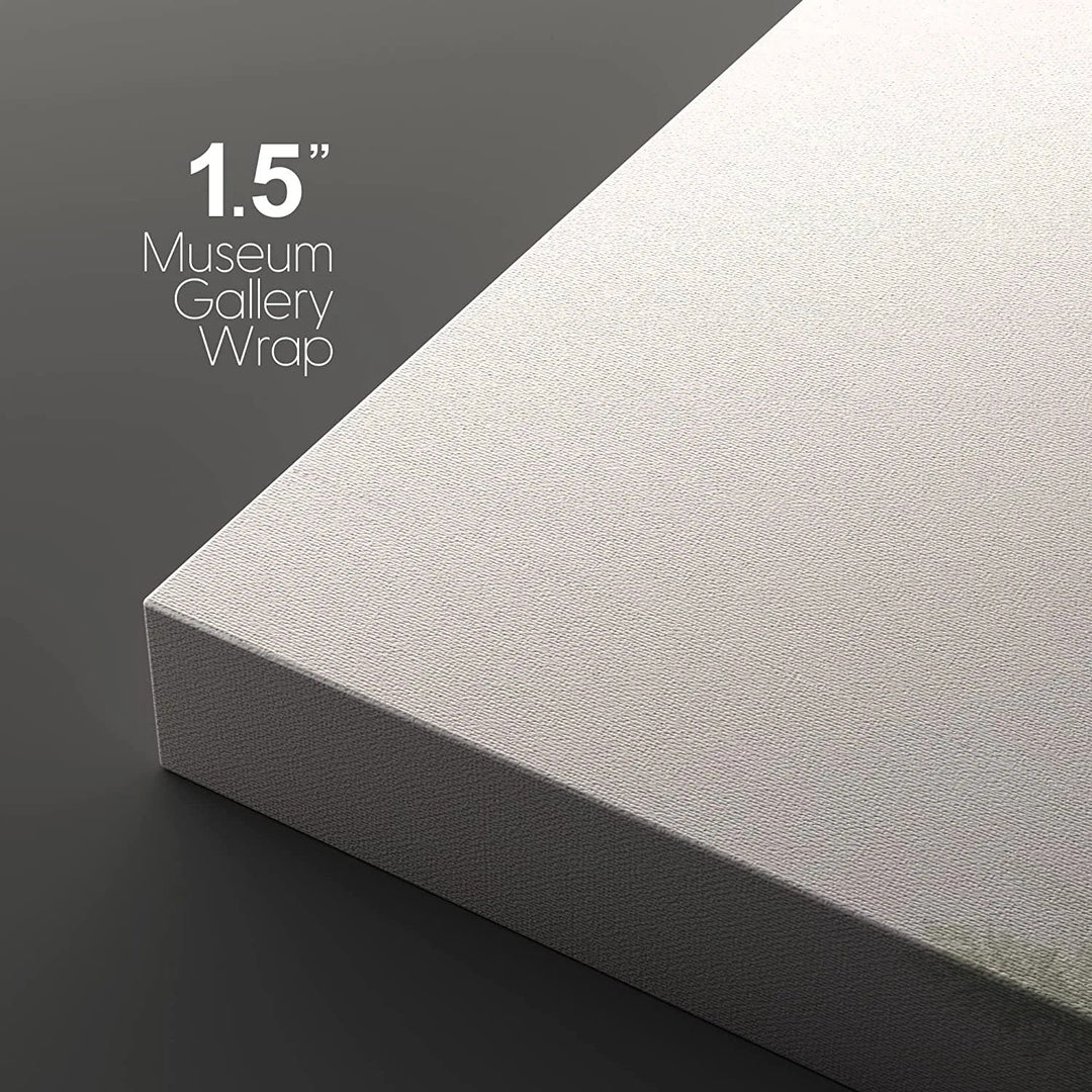 Landscape With Trees In Mist - 3 Piece Unframed-36x72