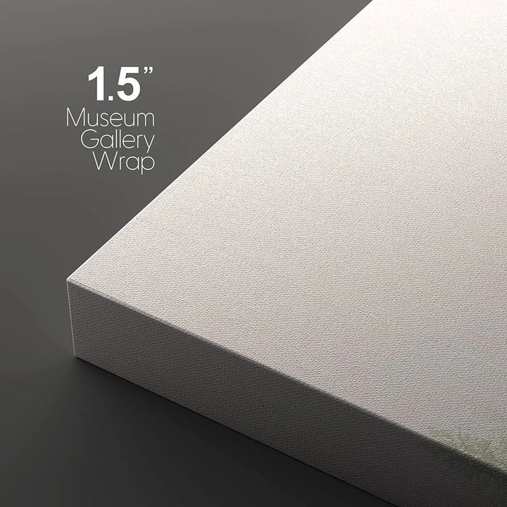 Landscape With Trees In Mist - 3 Piece Unframed-36x72